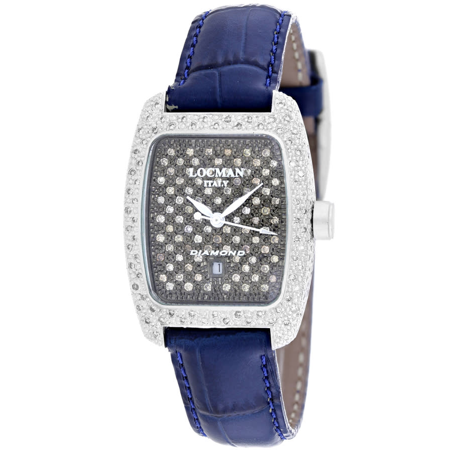 Locman Diamond Quartz Grey Dial Ladies Watch 485DLDCBL 742$