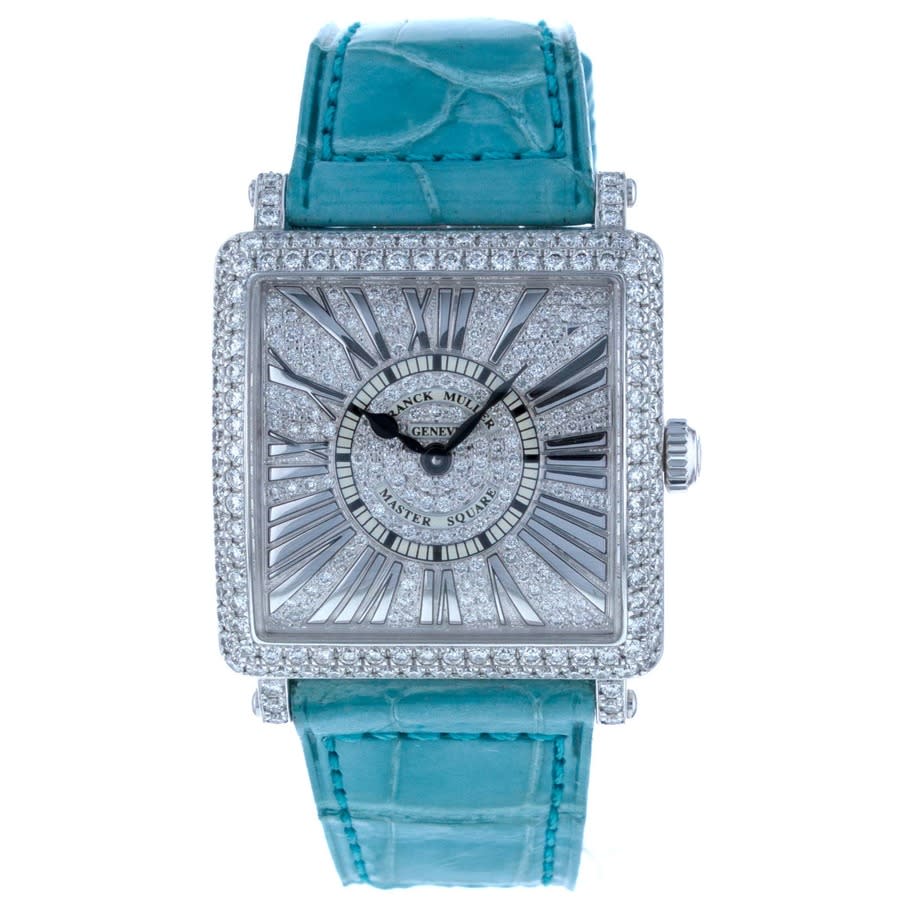 Franck Muller Master Square Quartz Diamond Ladies Watch 6002 L QZ R D CD 8500$