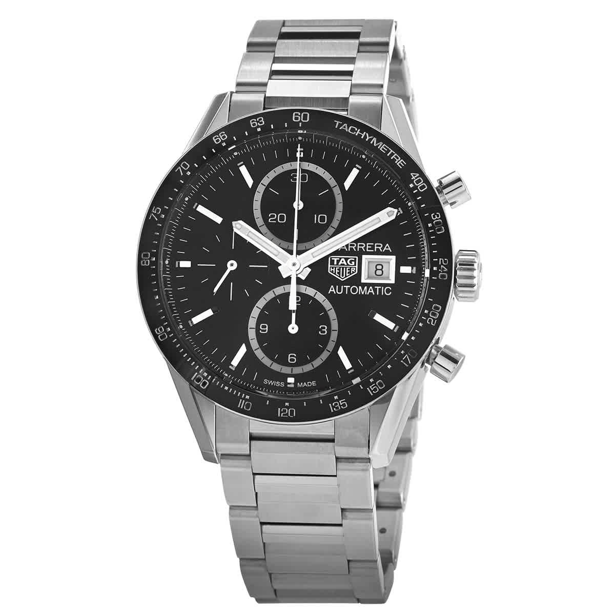 Tag Heuer Carrera Chronograph Automatic Black Dial Watch CV201AJBA0715 3850$