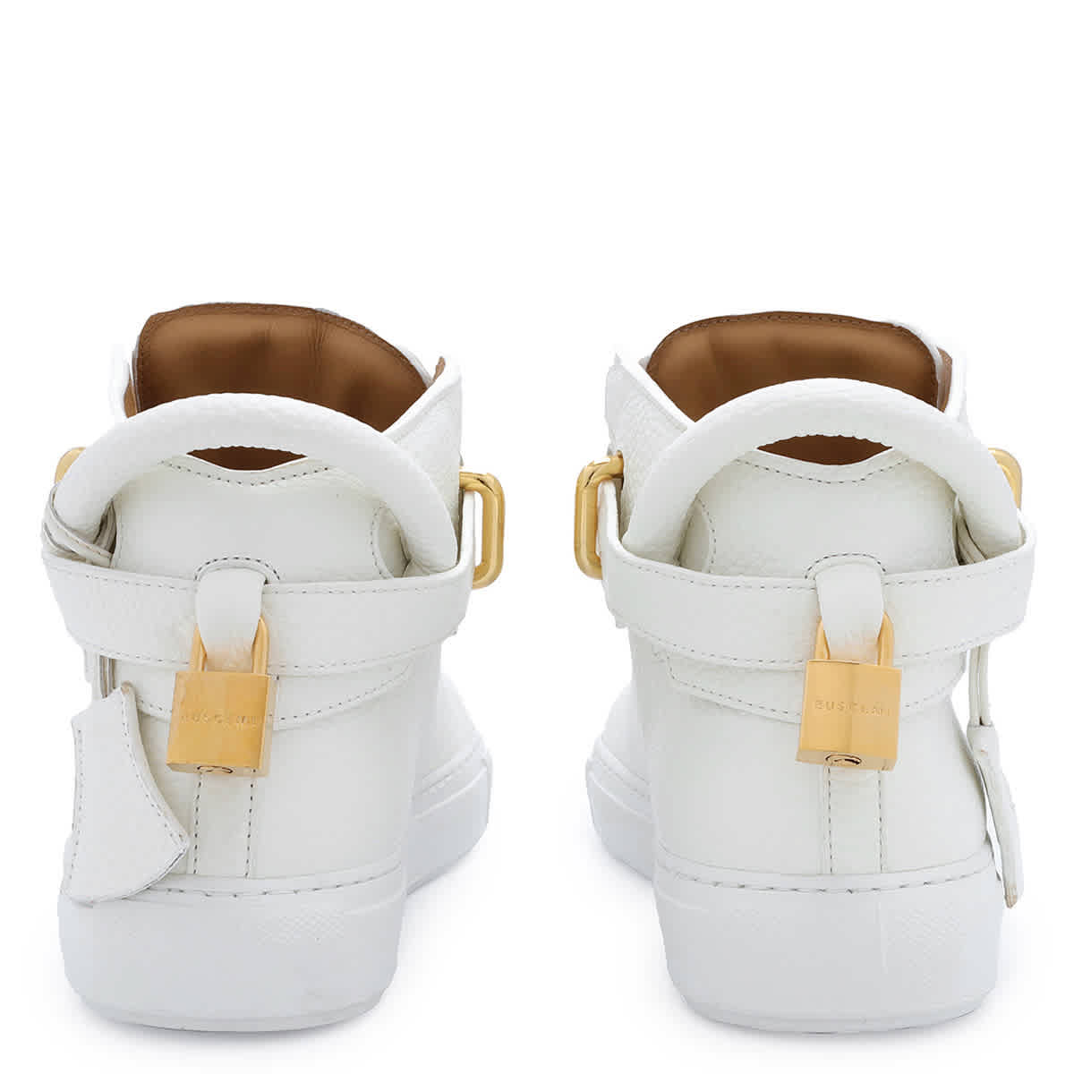 Buscemi White High Top 100 Alce Belted Leather Sneakers eBay