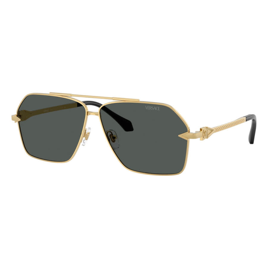 Versace Man Sunglass VE2284 -  Frame color: Gold, Lens color: Dark Grey