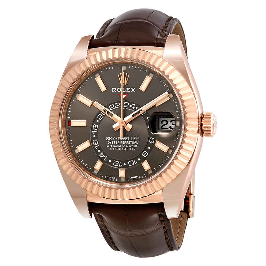 Rolex SkyDweller Dark Rhodium Dial Automatic Mens Watch 326135RSL