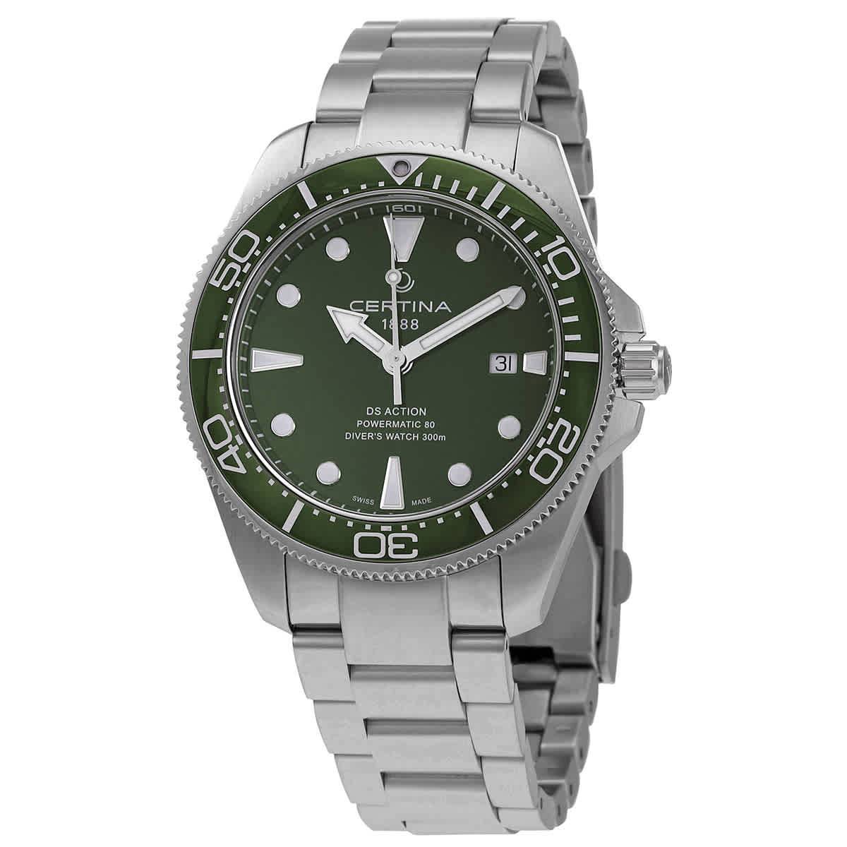 Certina Ds Action Diver Automatic Green Dial Mens Watch C0326071109100 695$