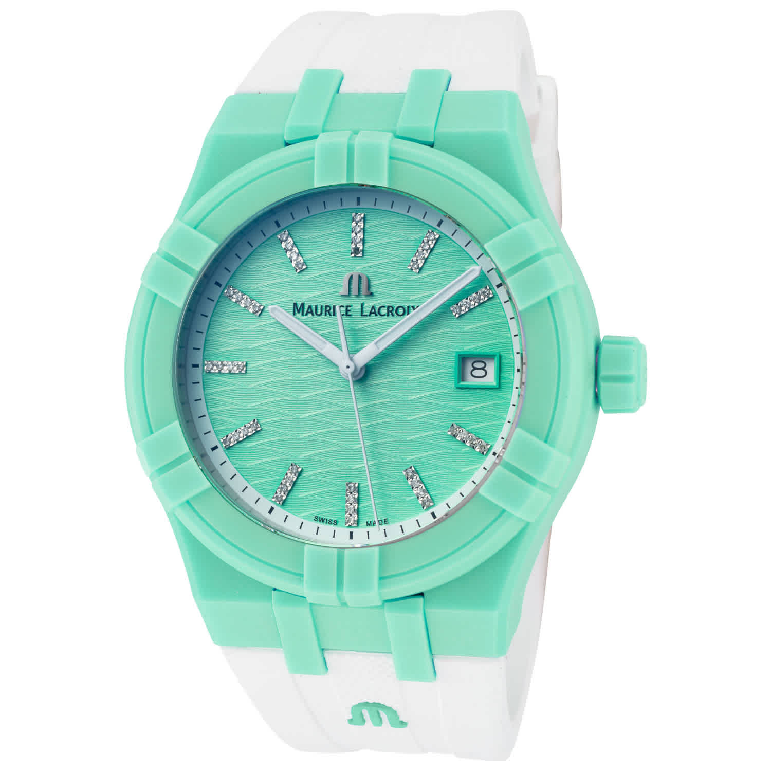 Maurice Lacroix Aikon Tide Quartz Green Dial Mens Watch AI2008-CCCC1-3A0-0 132$