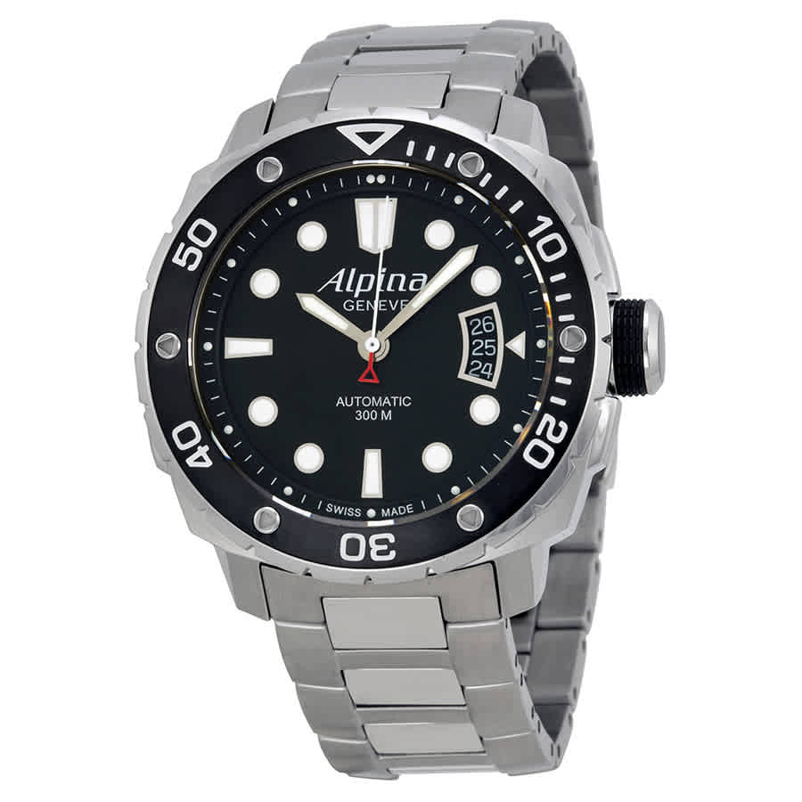 Alpina Adventure Extreme Diver Black Dial Stainless Steel Watch 525LB4V26B