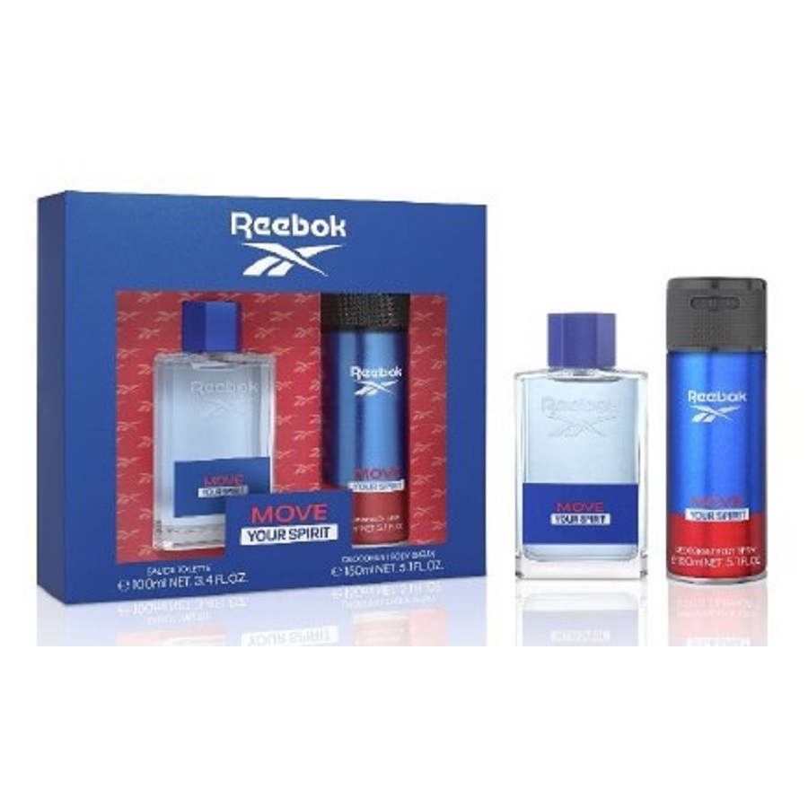 Reebok Mens Move Your Spirit 2pc Gift Set Fragrances 8436581946260 15$