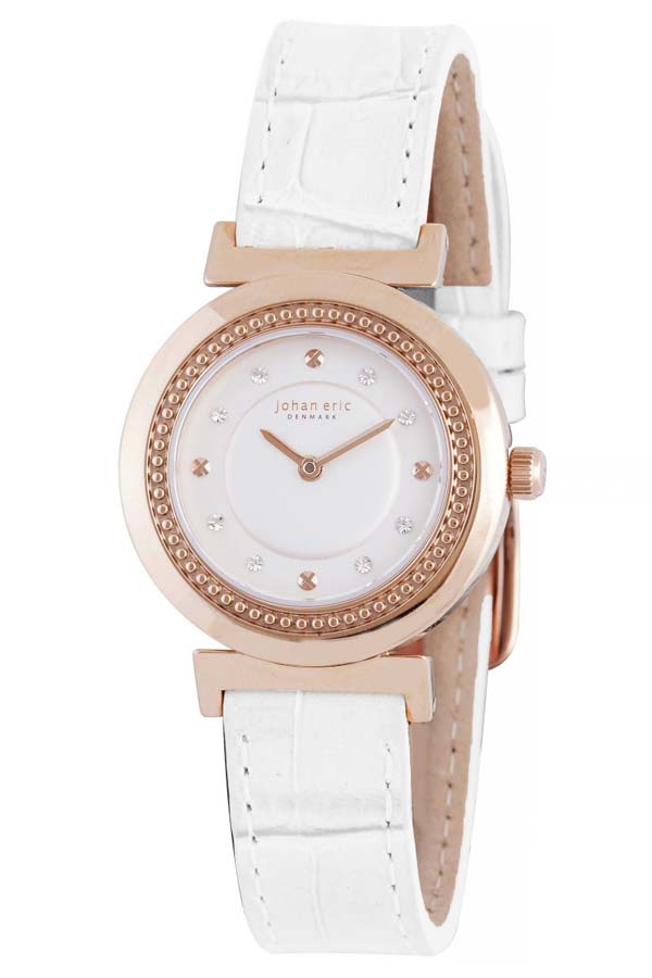 Johan Eric Djursland White Dial Ladies Watch JE1200-09-001 132$
