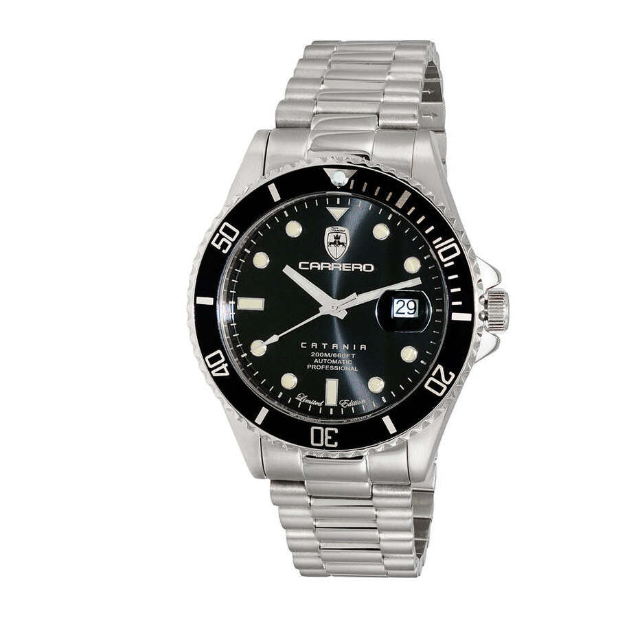 Torino Carrero Catania Automatic Black Dial Mens Watch C1S888BKJ 1766$