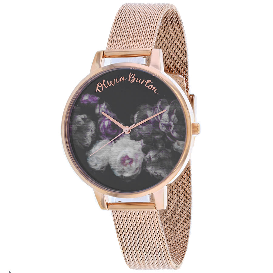 Olivia Burton Fine Art Rose Gold Mesh Quartz Ladies Watch OB16WG22