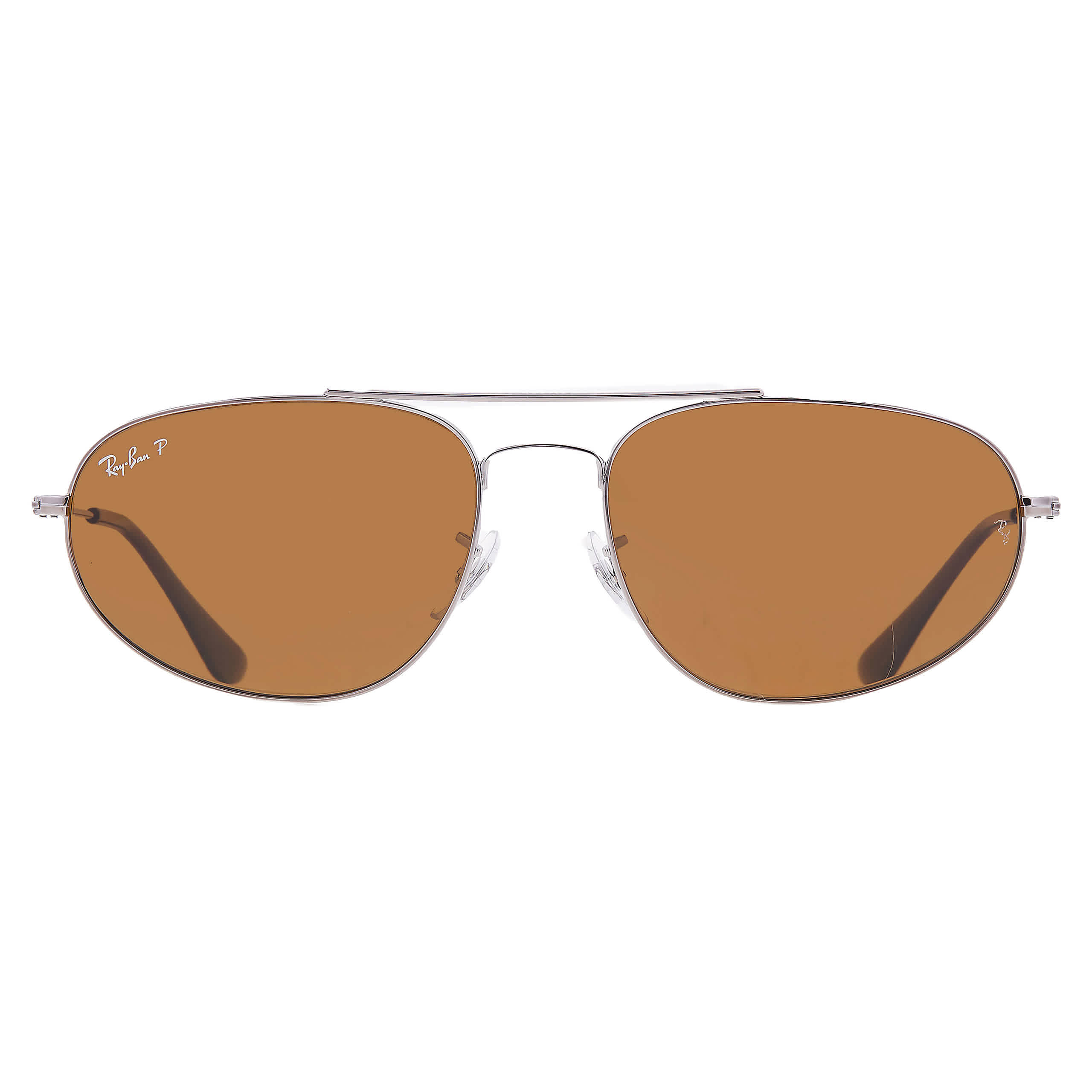 Ray-Ban Explorer IV RB3945 Glass Polarized Sunglasses - Polished Gunmetal/Brown Classic B-15 - XX-Large