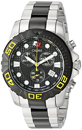 Calibre Akron Mens Two Tone Chronograph Watch SC-5A2-04-002 390$