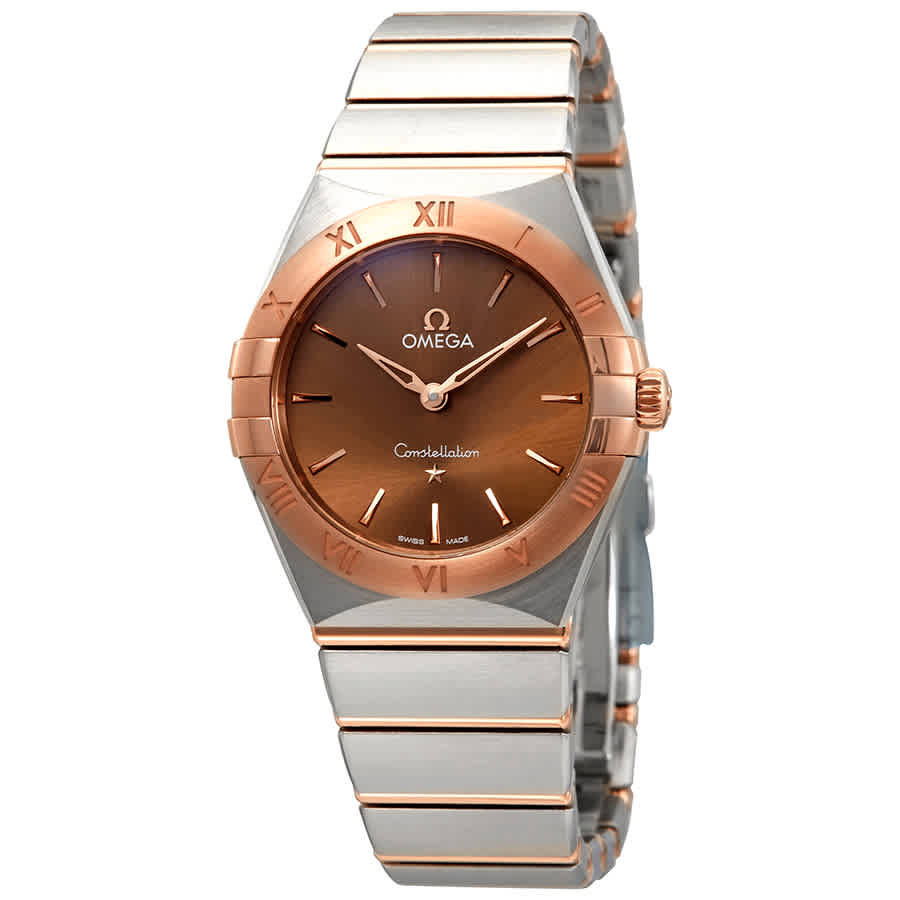Omega Constellation Manhattan Sun-brushed Brown Dial Ladies Watch 13120286013001 4065$
