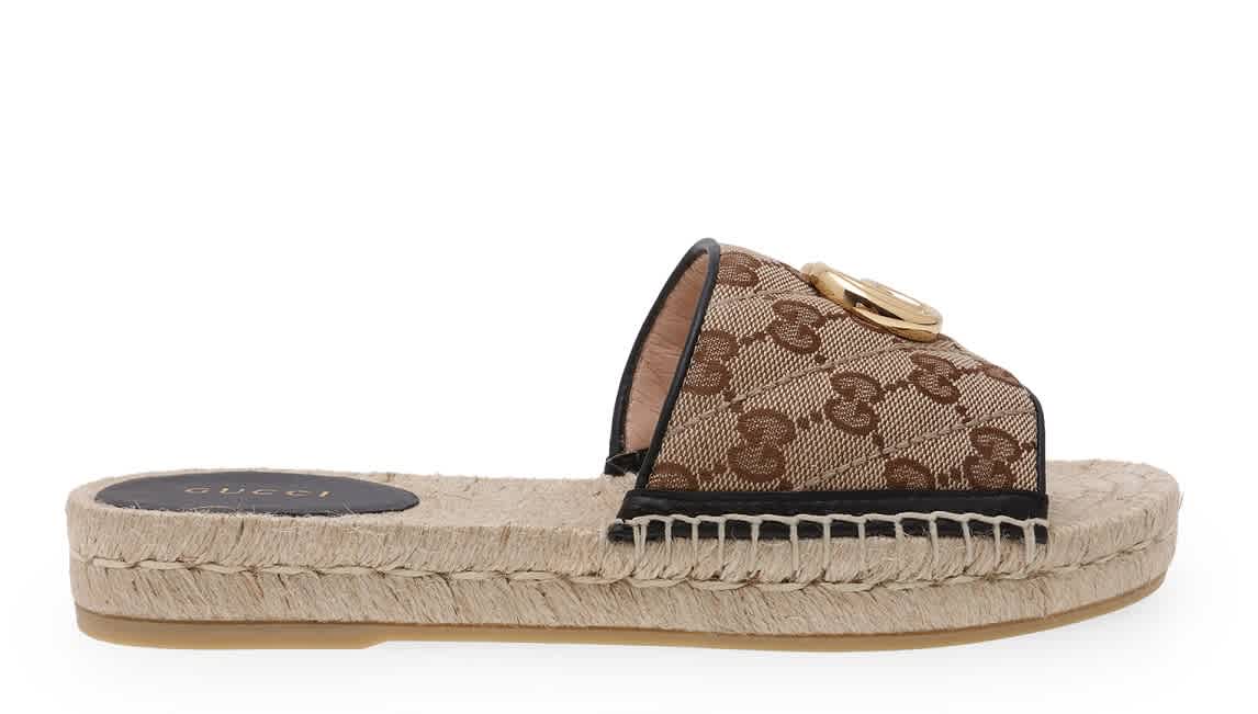 gucci canvas sandals