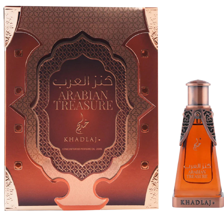 Khadlaj Unisex Arabian Treasure Perfume Oil 07 oz Fragrances 6291107978352 24$