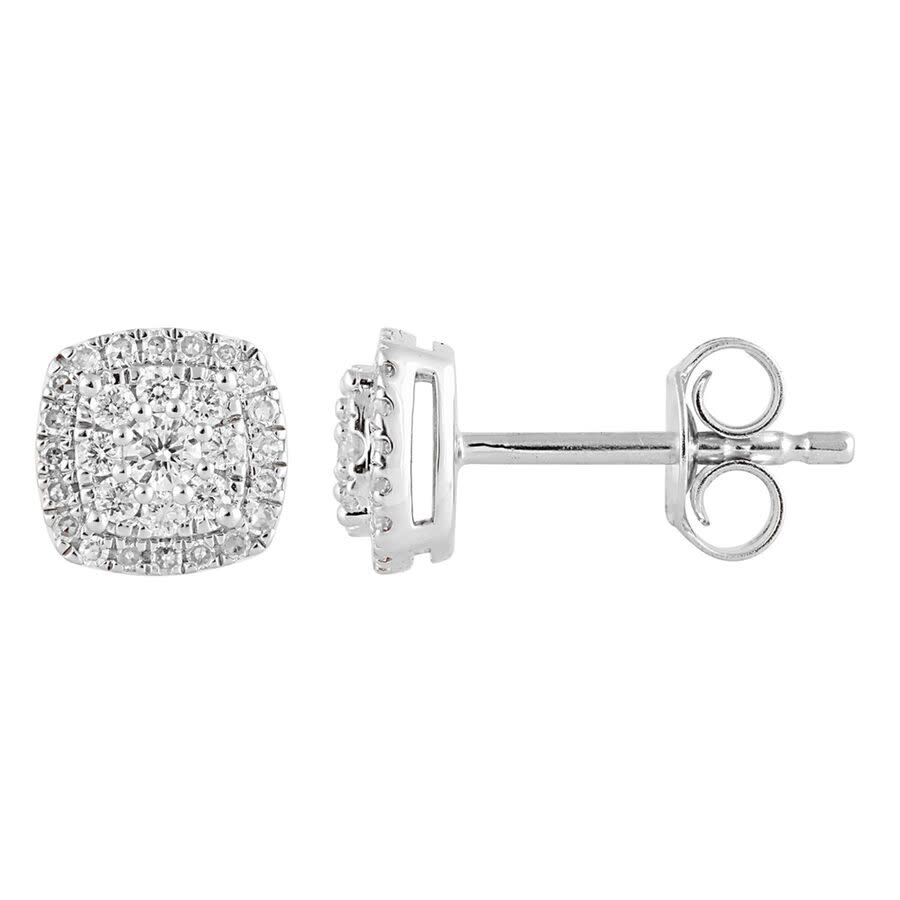 Brilliant Diamond 13 Carat Lab Grown Halo Diamond Stud Earrings in Sterling Silver Round Cut Cushion Shape H-I Color SI3I1 Clarity 100$