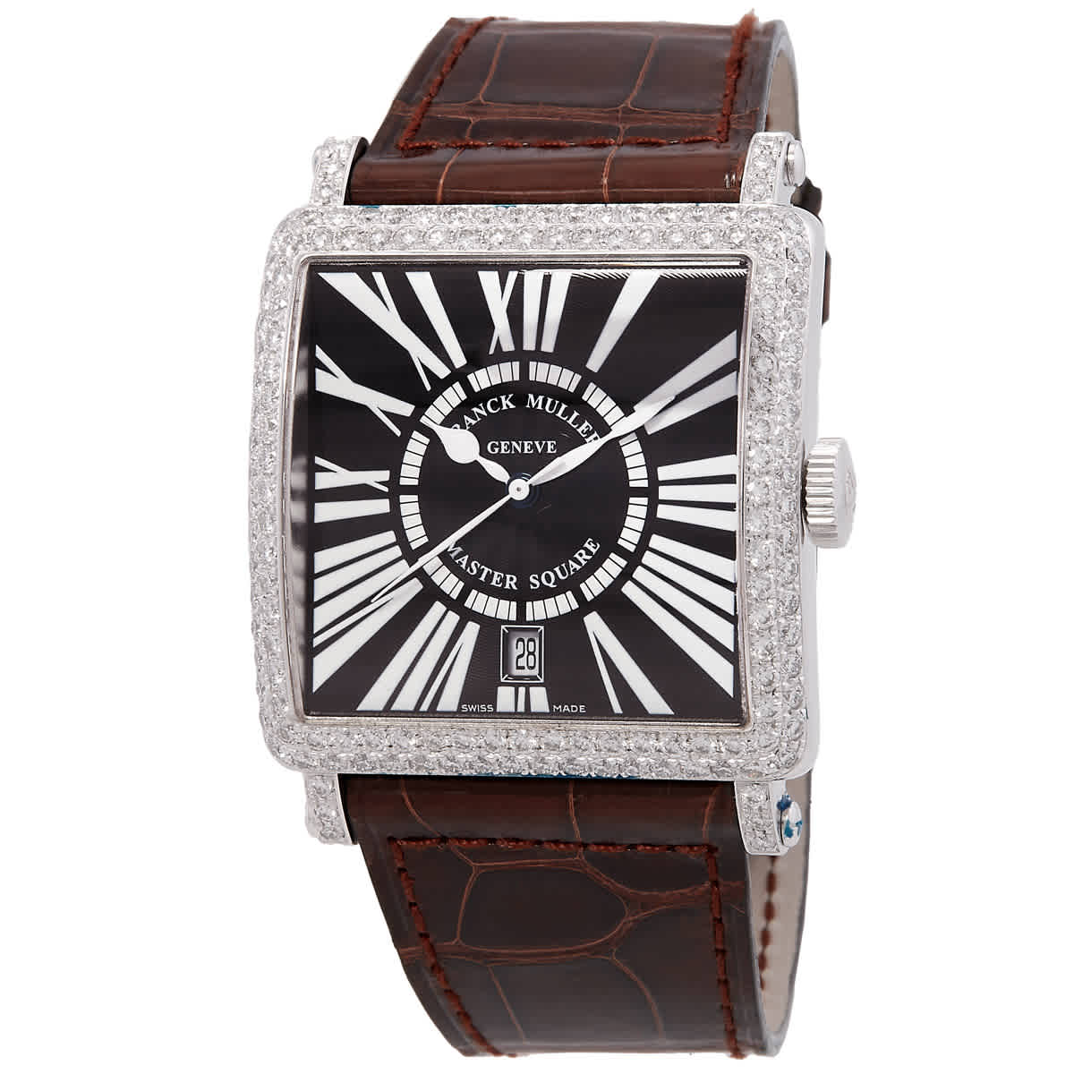 Franck Muller Master Square Automatic Diamond Black Dial Watch 6000 H SC DT D AC 6450$