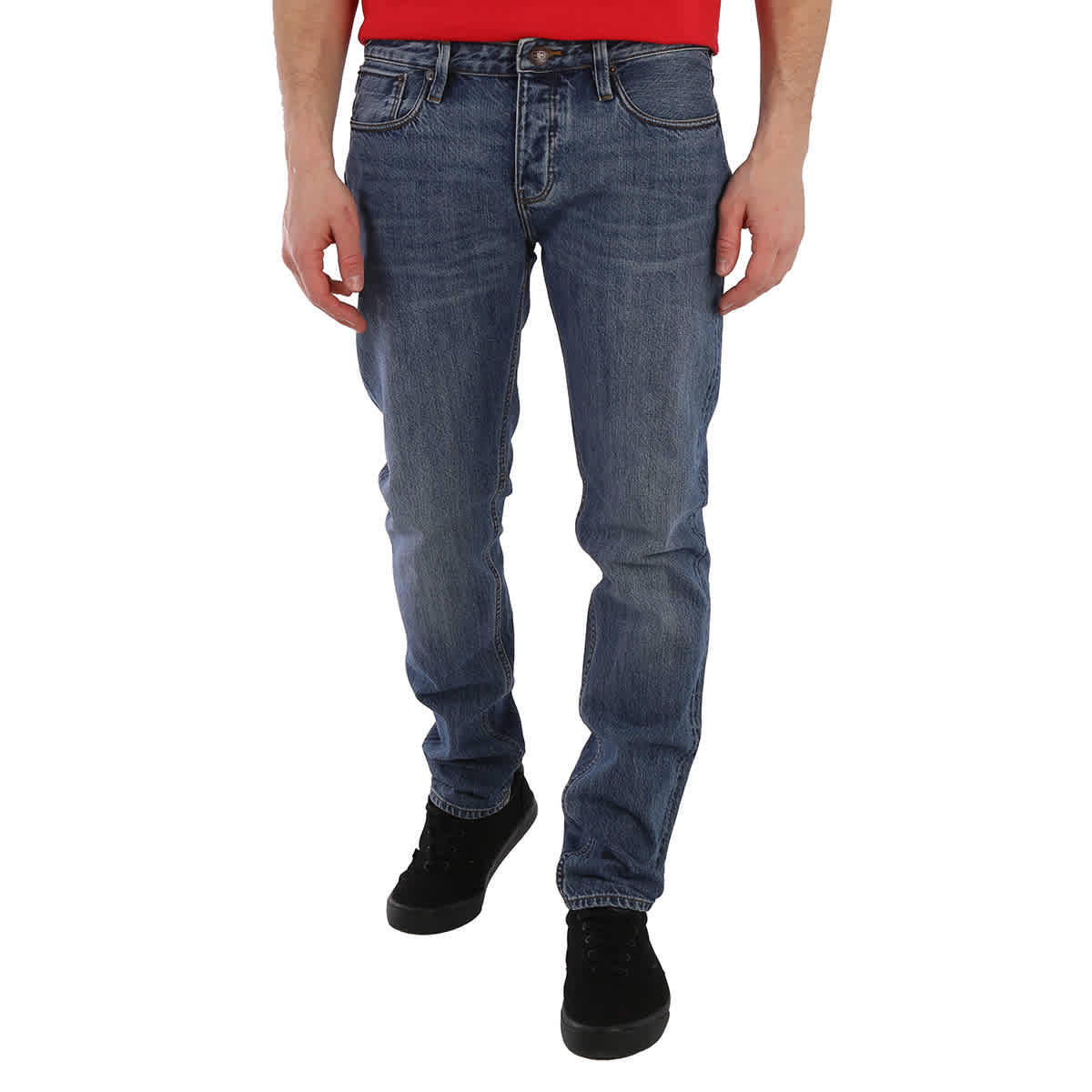Armani cotton jeans hotsell