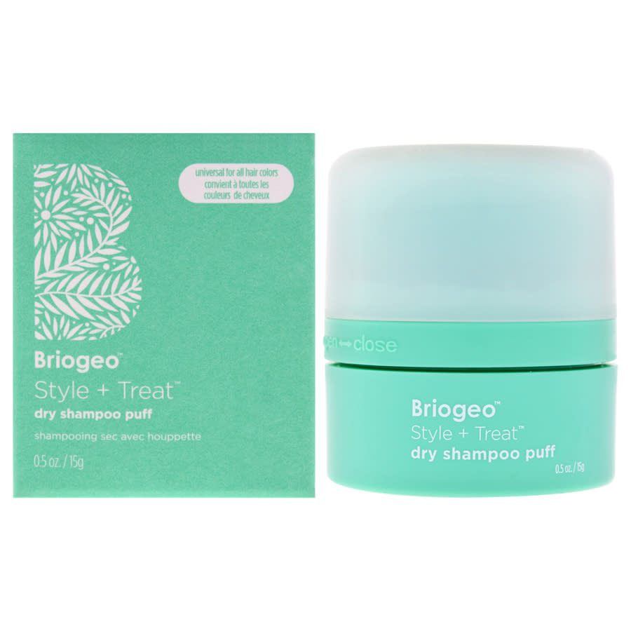 Briogeo Style Plus Treat Dry Shampoo Puff Mattifying Powder 0.5 oz Universal Hair Care 793888583733