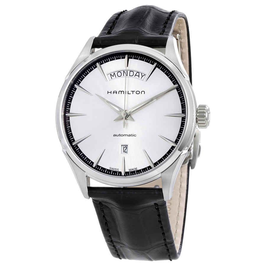 Hamilton Jazzmaster Silver Dial Black Leather Mens Watch H42565751 708$