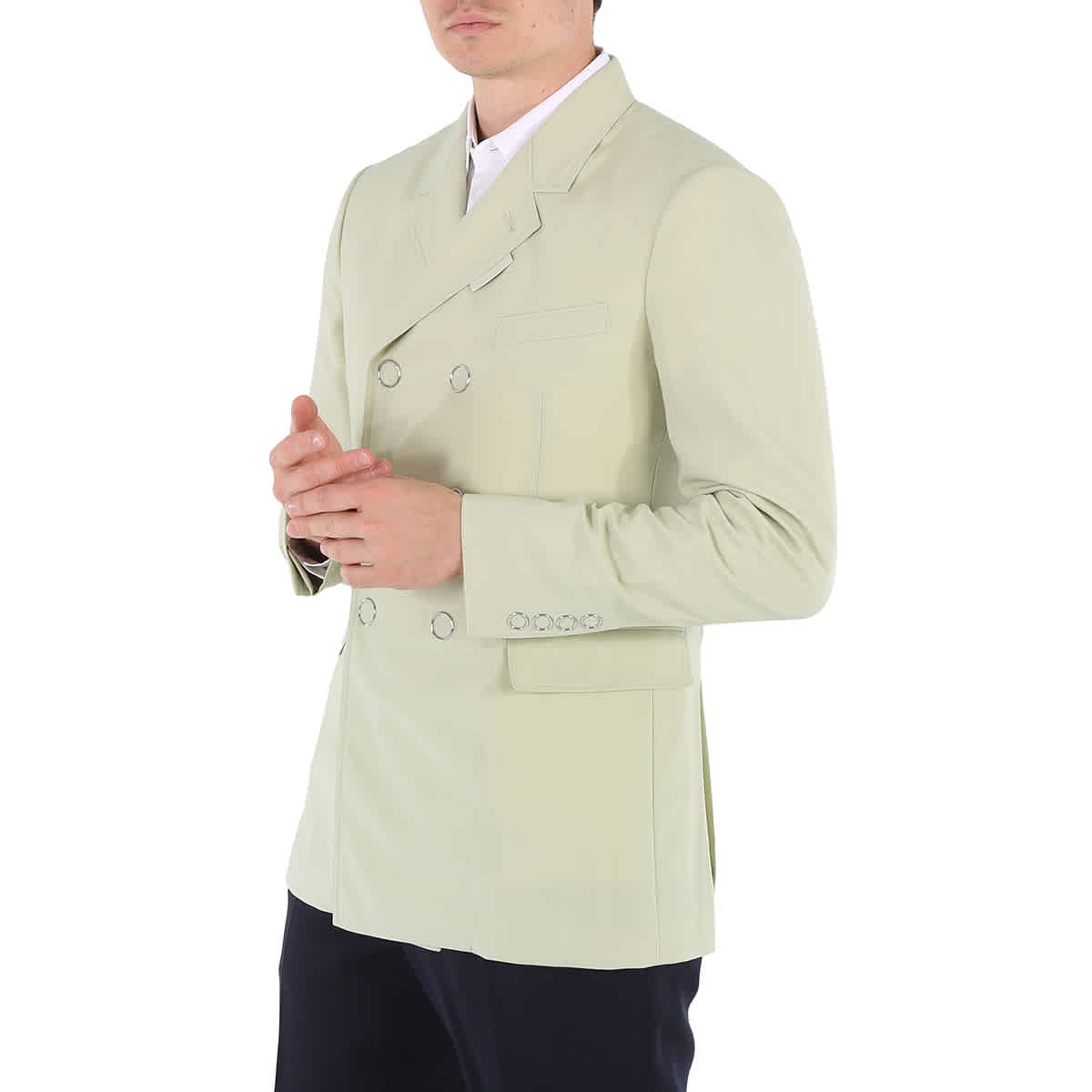 Burberry Matcha Slim Fit Press-stud Tailored Jacket