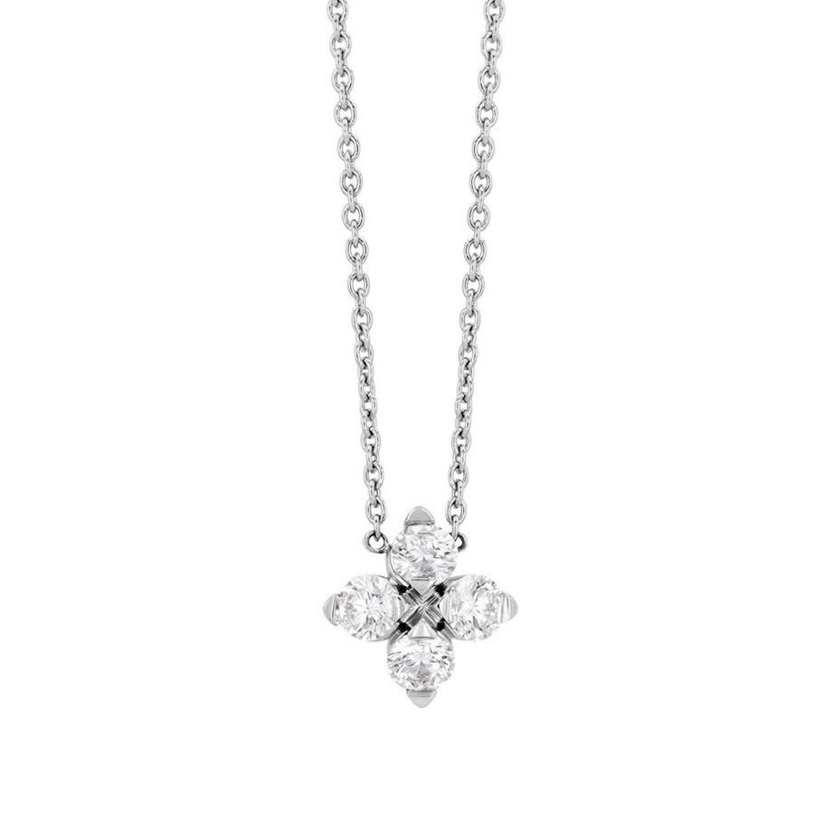 Roberto Coin Love in Verona Diamond Clover Pendant in White Gold 027 cttw 18 - 111473AWCHX0 1575$