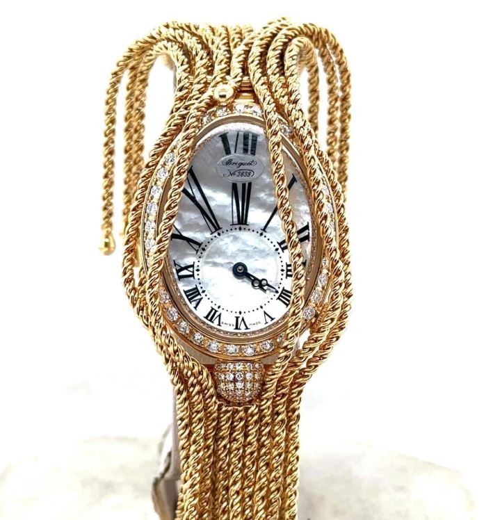 Pre-owned Breguet Reine De Naples Mother of Pearl Dial Ladies Watch 8928ba51j60dd0d 51136$