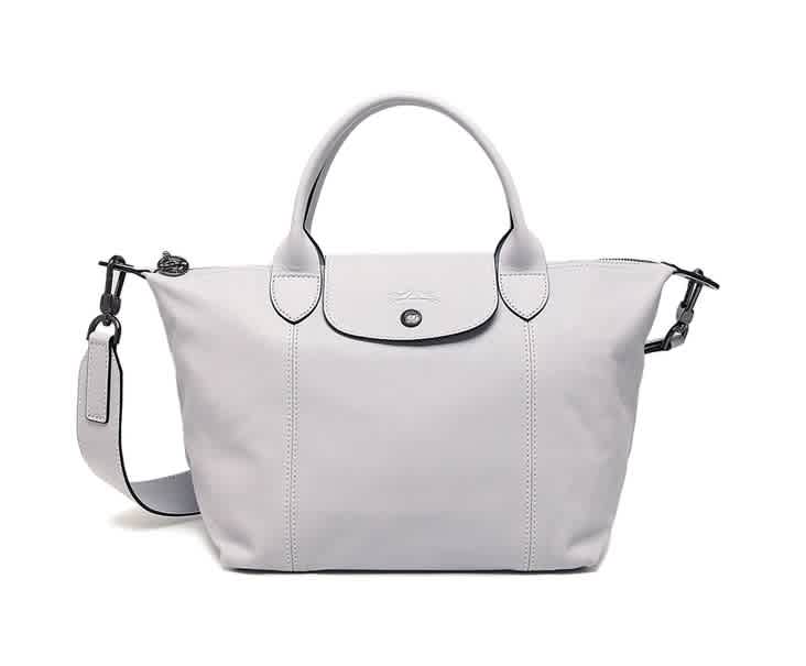 longchamp cuir grey