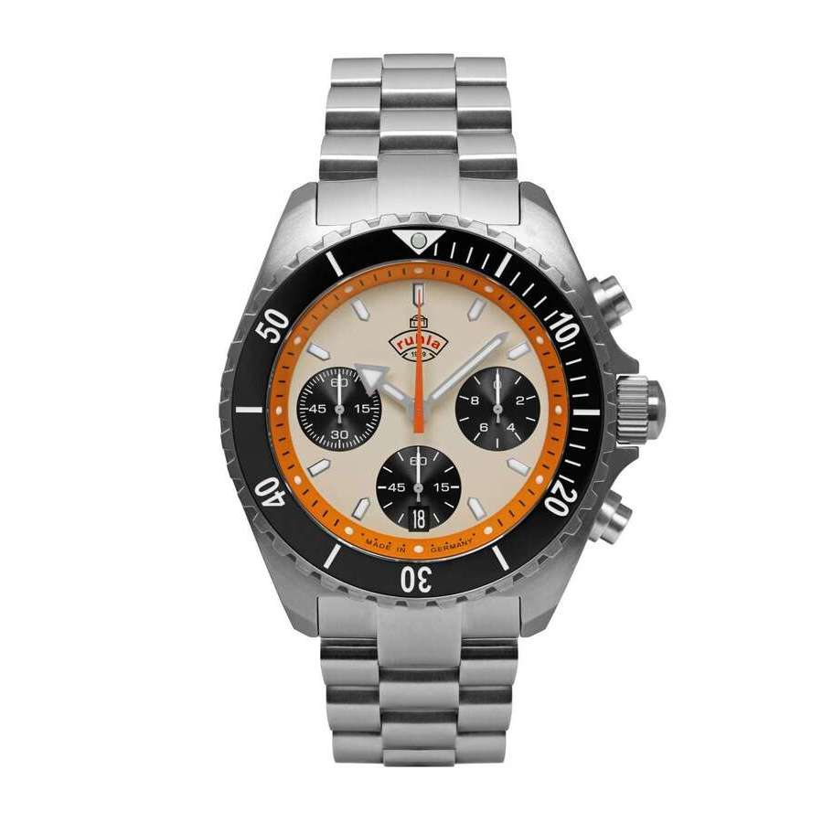 Ruhla Glasbach Cup Beige Dial Mens Watch 4970M1