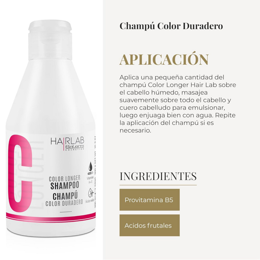 Salerm Color Longer Shampoo 101 oz Hair Care 8420282066167 17$