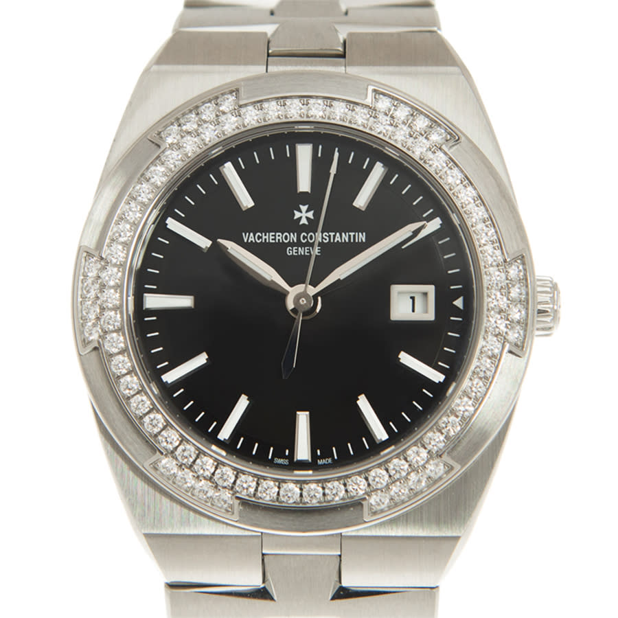 Vacheron Constantin Overseas Quartz Diamond Black Dial Ladies Watch 1205V100A-B591 19495$