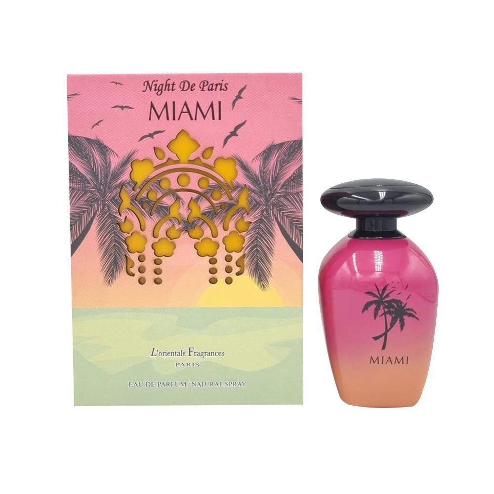 Lorientale Fragrances Unisex Night De Paris Miami EDP Spray 34 oz Fragrances 6291104735095 40$
