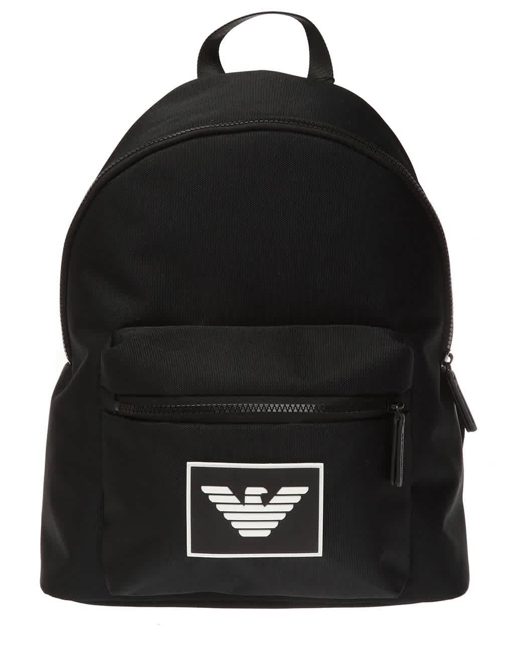 armani black backpack