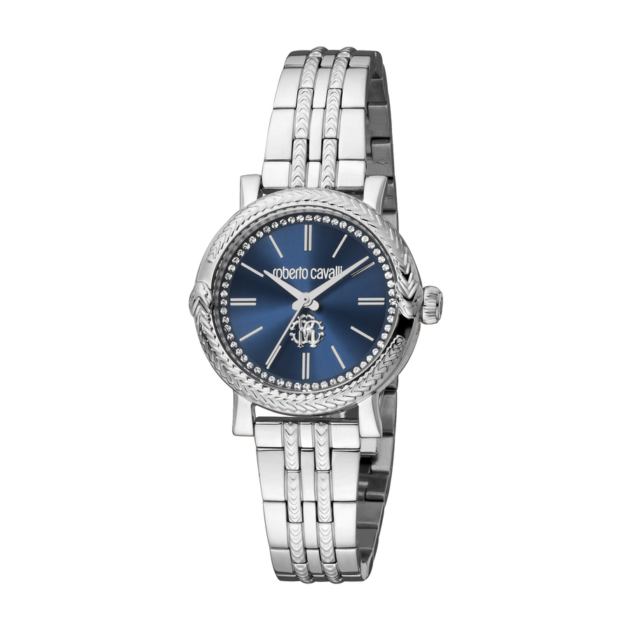 Roberto Cavalli Fashion Watch Quartz Blue Dial Ladies Watch RC5L019M0065 250$
