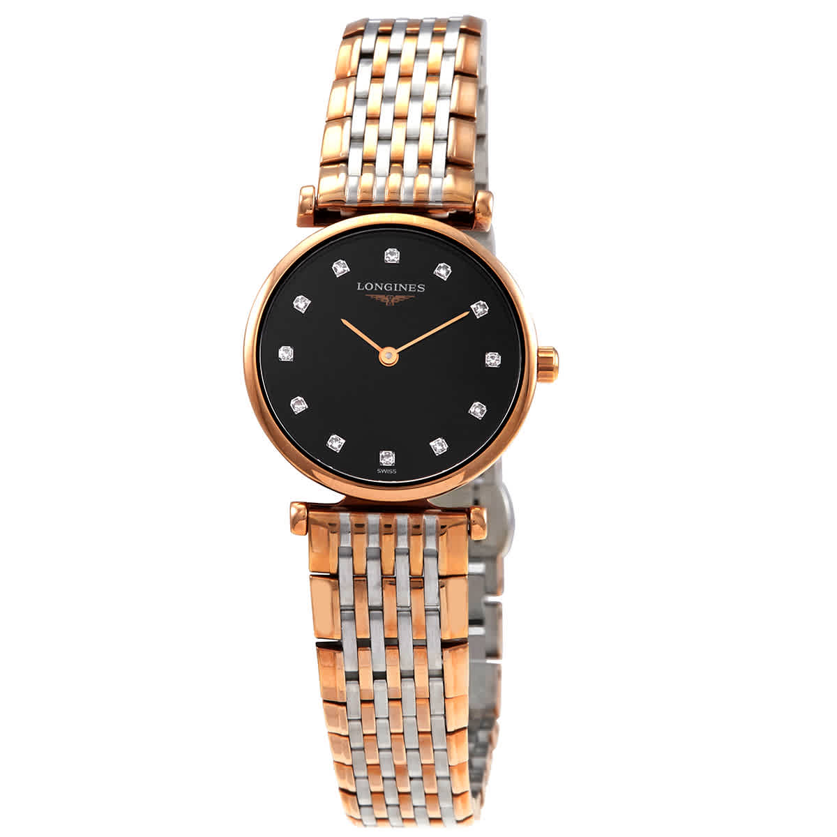 Longines La Grande Classique Quartz Diamond Black Dial Ladies Watch L42091577 1150$