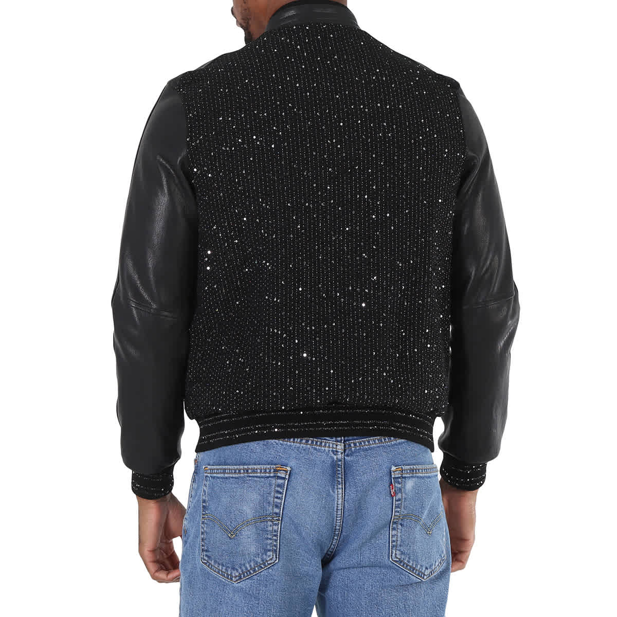 Saint laurent black leather jacket cheap