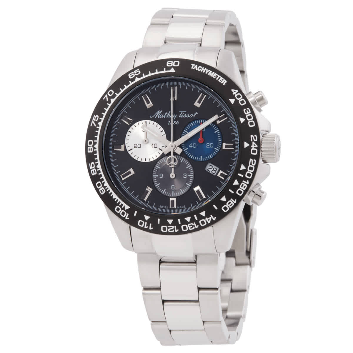 Mathey-Tissot Chrono II Chronograph Quartz Black Dial Mens Watch H938CHAN 239$