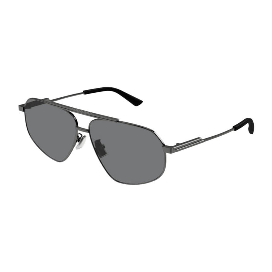 Bottega Veneta Unisex Grey Aviator Sunglasses BV1194S 001