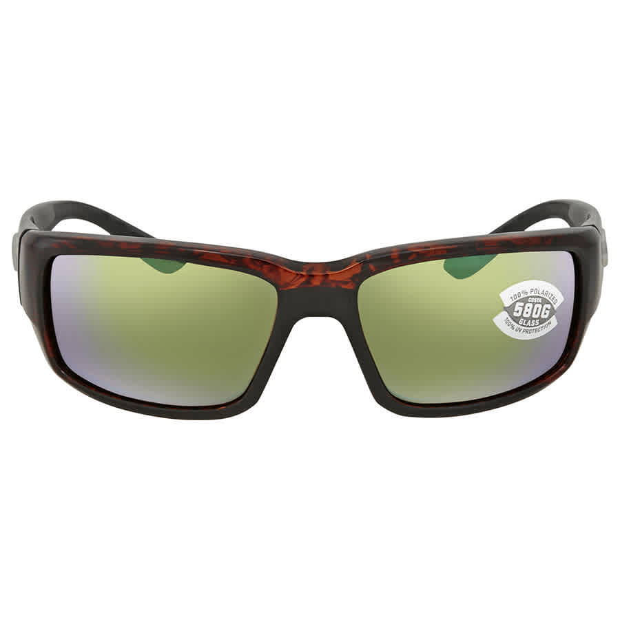 Costa Del Mar Costa Fantail Tortoise Frame Sunglasses w/Green Mirror 580G Lenses 06S9006-90063559