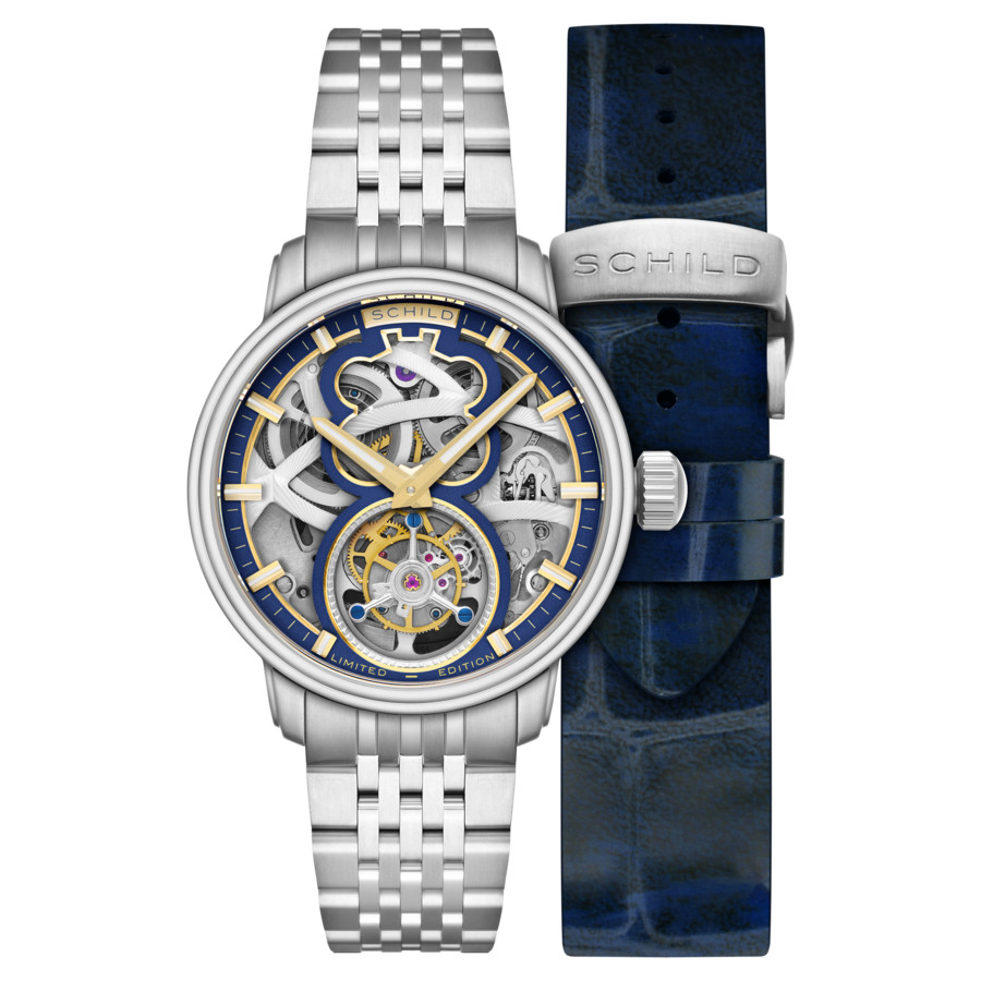 Schild Maximillian Blue Dial Mens Watch SC-1002-CC