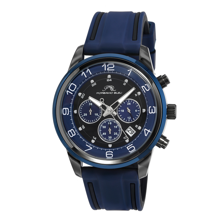 Porsamo Bleu Arthur Chronograph Quartz Blue Dial Mens Watch 1092CARR 198$