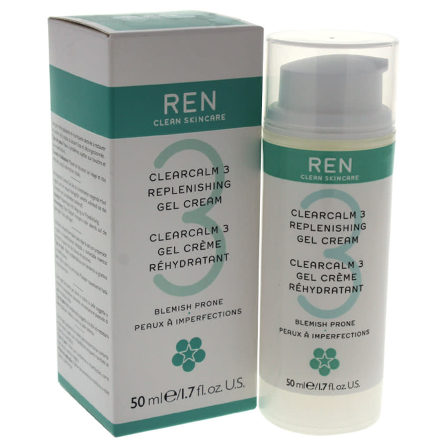 Clearcalm 3 Replenishing Gel Cream by Ren for Women - 1.7 oz Gel Cream