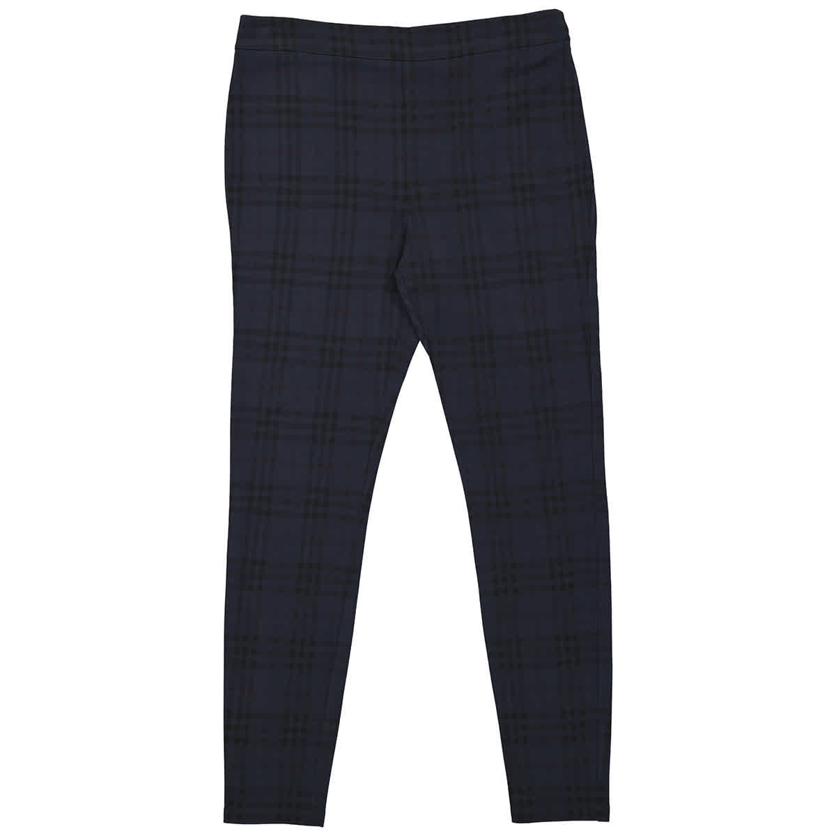 Burberry Midnight Navy Check Print Stretch Jersey Leggings