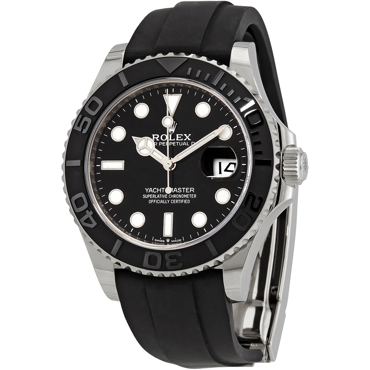 preowned rolex yachtmaster black dial mens watch 2266590002