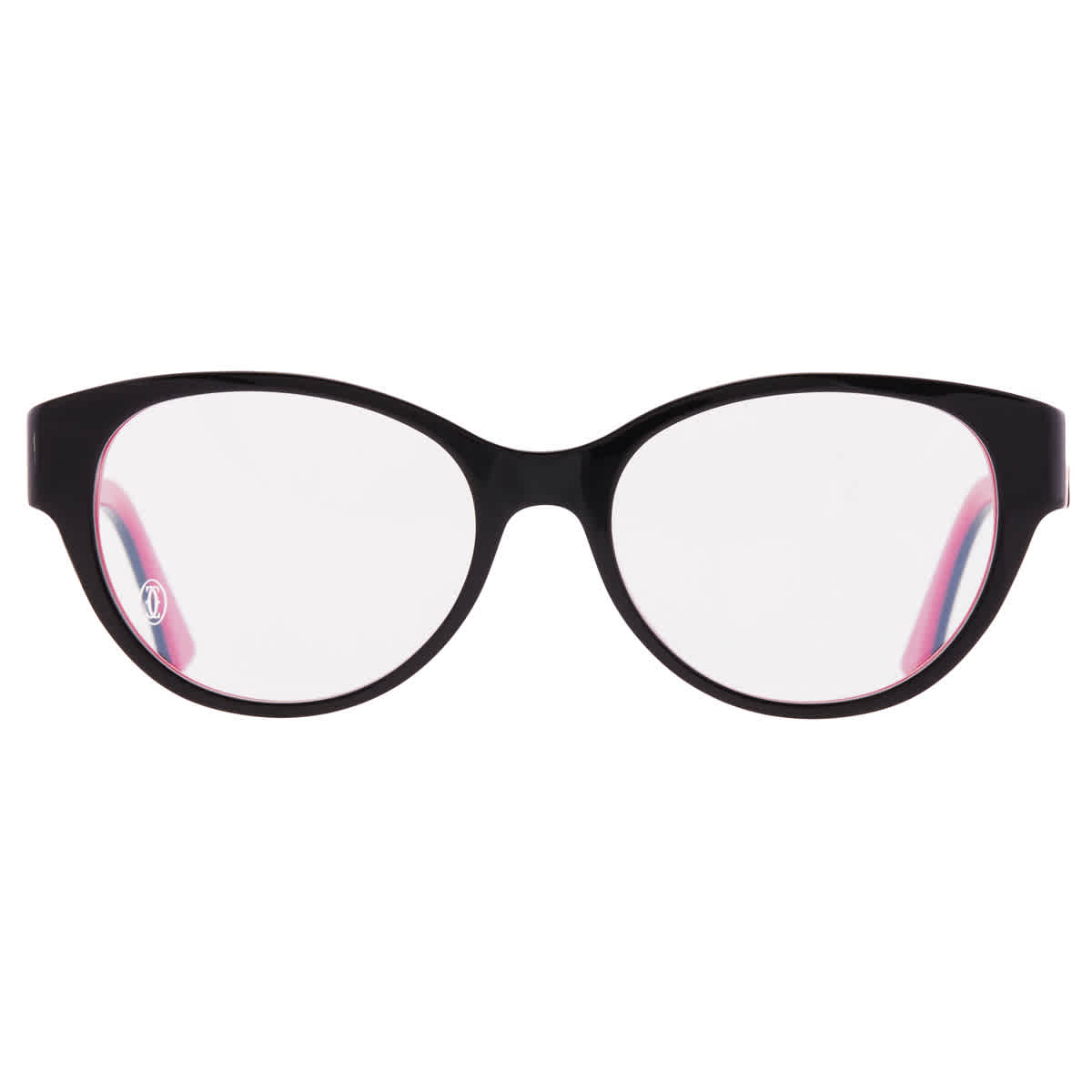 Cartier Demo Cat Eye Ladies Eyeglasses CT0315O 005 53