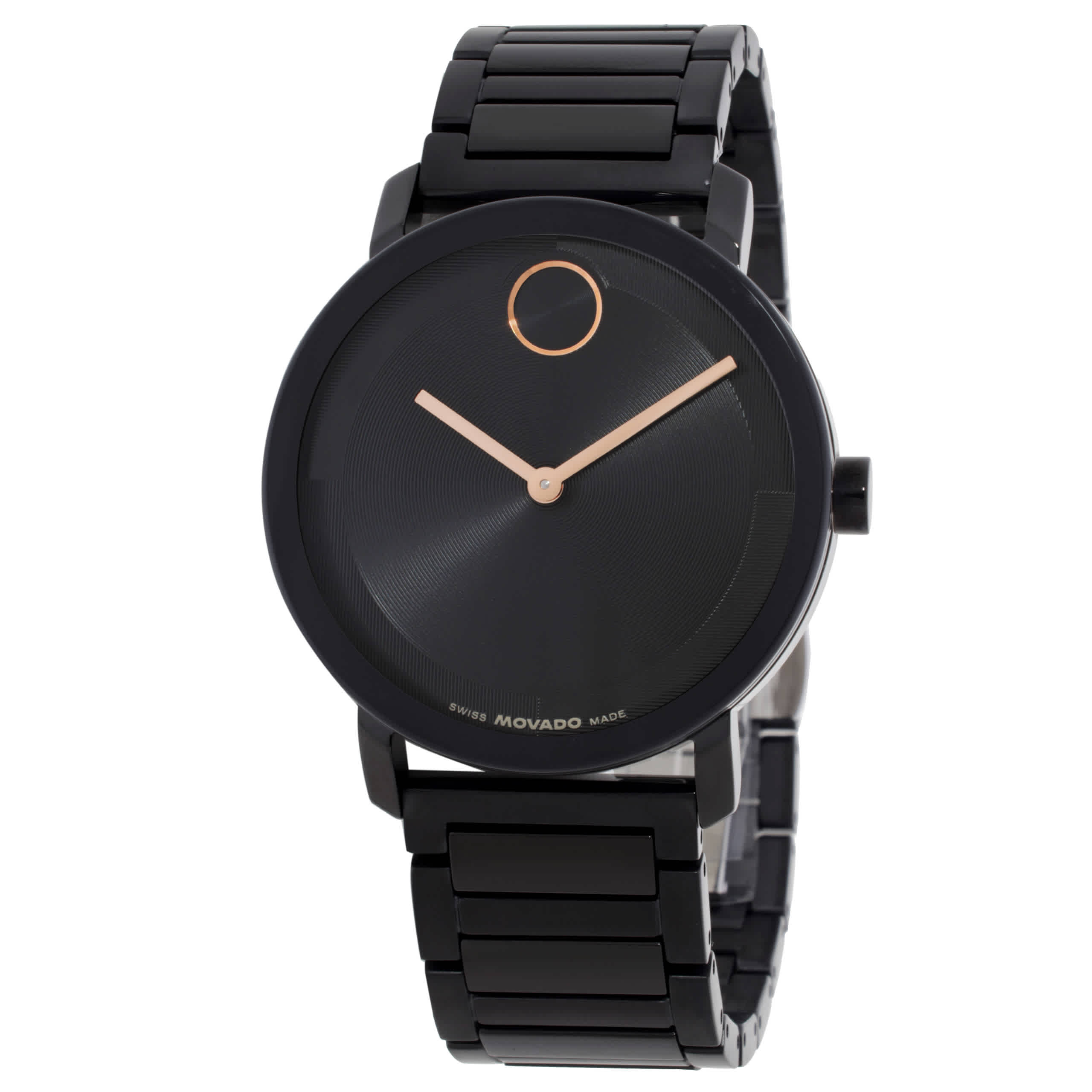 Movado Bold Evolution 20 Quartz Black Dial Watch 3601112 509$