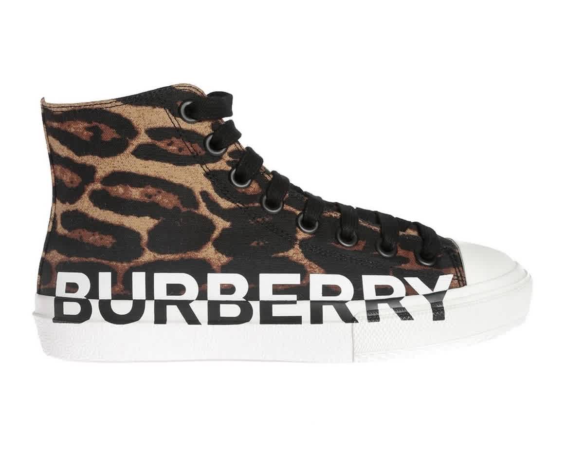 burberry logo print sneakers