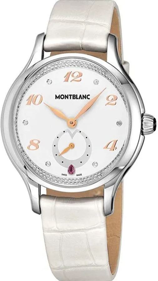 MontBlanc Princess Grace De Monaco Quartz White Dial Ladies Watch 106499