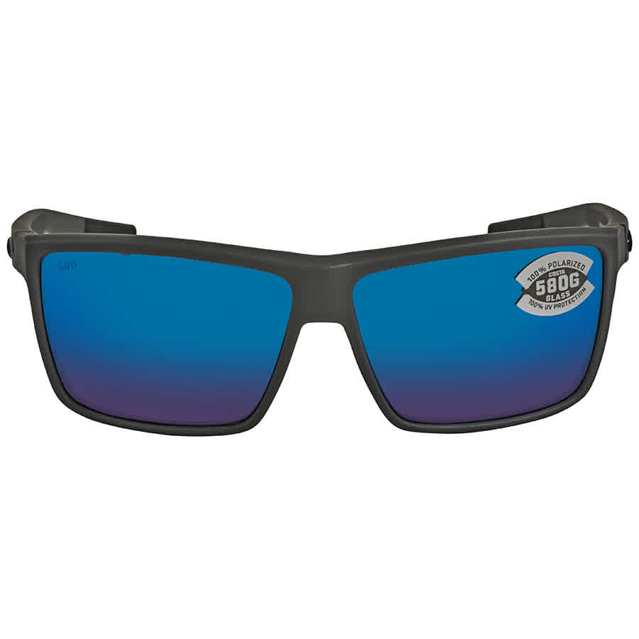 Costa Del Mar Costa Rinconcito Matte Gray Frame Sunglasses w/Blue Mirror 580G Lenses 06S9016-90162460
