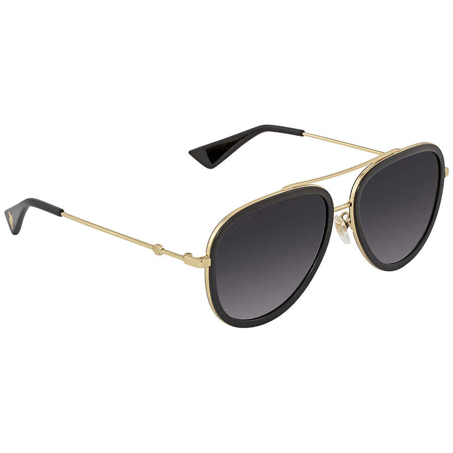 gucci grey gradient aviator sunglasses