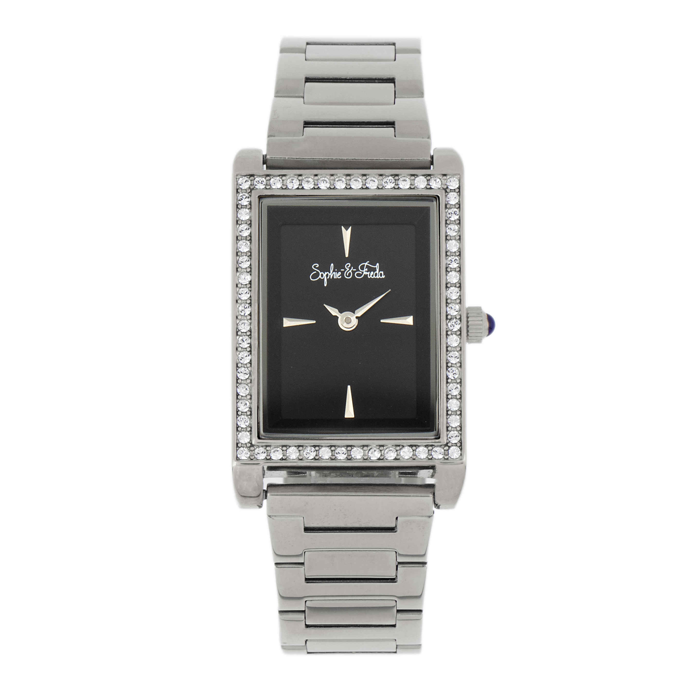 Sophie And Freda Wilmington Quartz Crystal Black Dial Ladies Watch SF5601